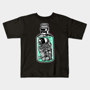 Astronaut in The Bottle Kids T-Shirt